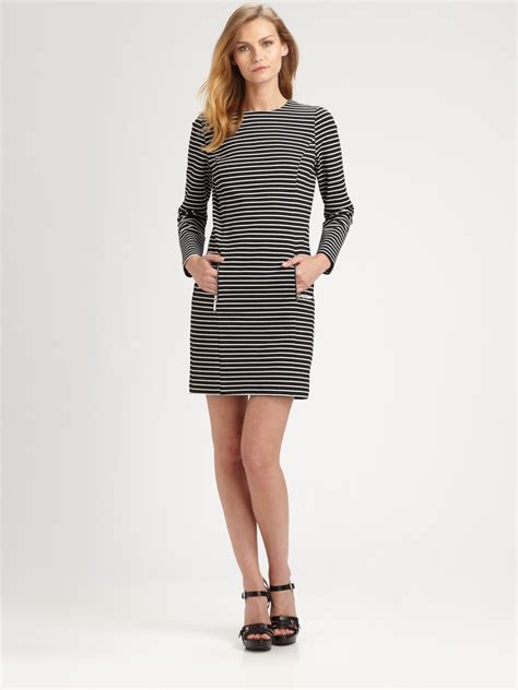 michael michael kors striped midi shift dress|shift dresses for summer crepe.